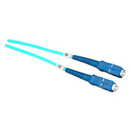 ALLEN TEL Fiber Optic Cable, Multimode OM3 Duplex SC to SC Fiber, 2 M GBSC2-D4-02